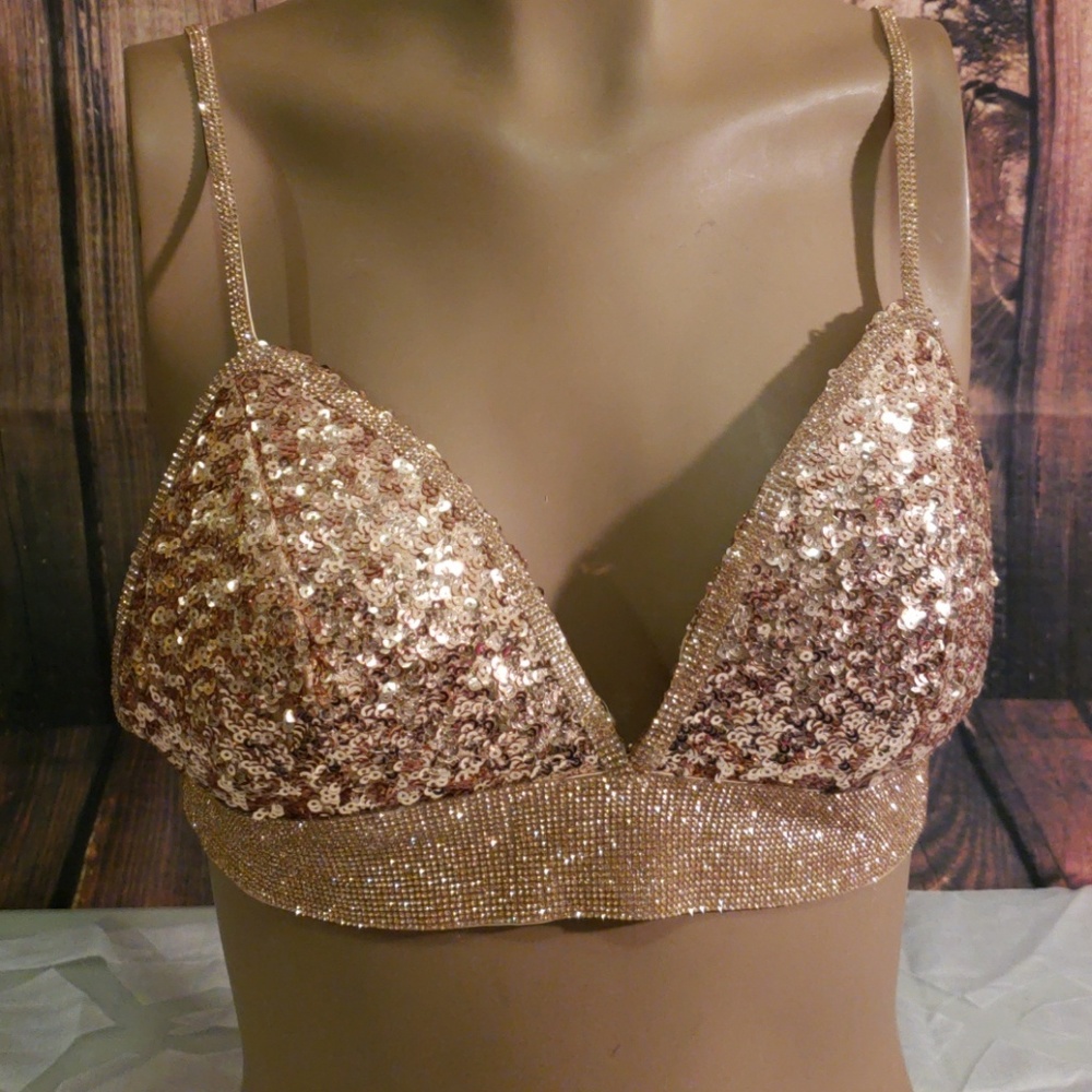 BANJUL Blingout Sequence and diamond fashion bra